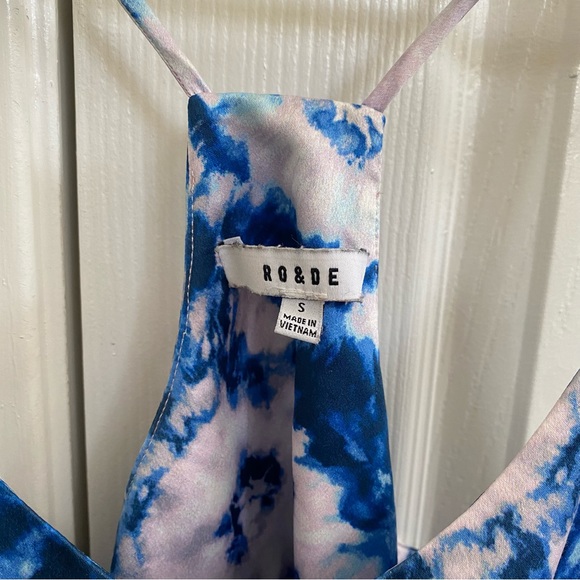 Anthropologie Ro & De Tie Dye Peplum Tank Top Small - Picture 4 of 5